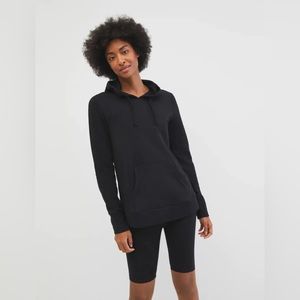 Motherhood Maternity 
French Terry Side Access Nursing Hoodie - Black